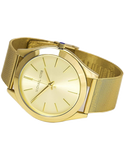 Buy Shop Michael Kors Slim Runway Champagne Dial Gold Mesh Bracelet Watch for Women - MK3282 USA Online