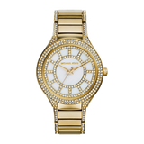 Buy Shop Michael Kors Kerry Mother of Pearl Dial Gold Steel Strap Watch for Women - MK3312 USA Online