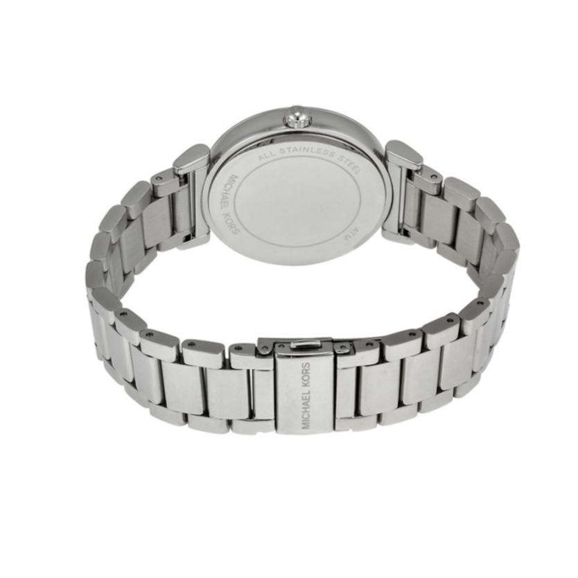 Buy Shop Michael Kors Catlin Silver Dial Silver Steel Strap Watch for Women - MK3355 USA Online