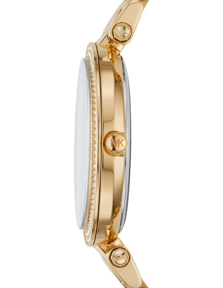 Buy Shop Michael Kors Darci Amber Dial Gold Steel Strap Watch for Women - MK3408 USA Online