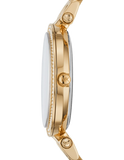 Buy Shop Michael Kors Darci Amber Dial Gold Steel Strap Watch for Women - MK3408 USA Online