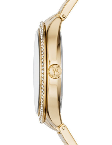 Buy Shop Michael Kors Kerry Green Dial Gold Steel Strap Watch for Women - MK3409 USA Online