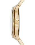 Buy Shop Michael Kors Kerry Green Dial Gold Steel Strap Watch for Women - MK3409 USA Online