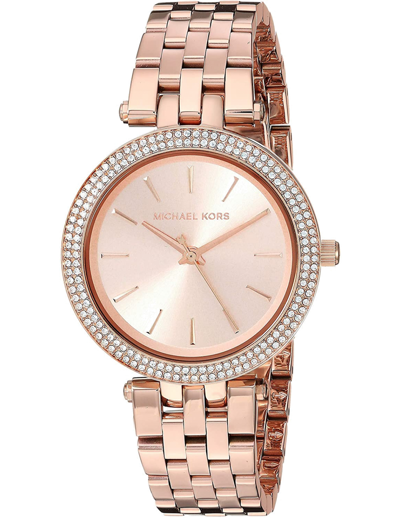 Buy Shop Michael Kors Darci Rose Gold Dial Rose Gold Steel Strap Watch for Women - MK3431 USA Online