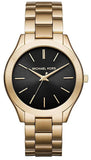 Buy Shop Michael Kors Runway Black Dial Gold Steel Strap Watch for Women - MK3478 USA Online