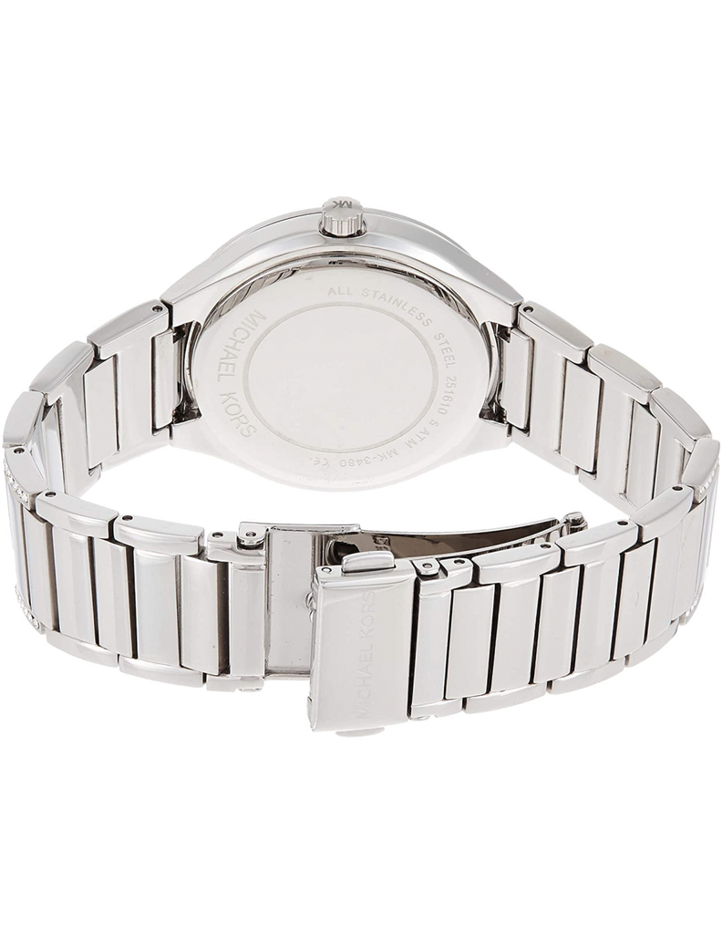 Buy Shop Michael Kors Kerry Mother of Pearl Dial Silver Strap Watch for Women - MK3480 USA Online