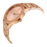 Buy Shop Michael Kors Hartman Rose Gold Dial Rose Gold Steel Strap Watch For Women - MK3491 USA Online