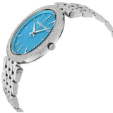 Buy Shop Michael Kors Darci Mother of Pearl Blue Dial Silver Steel Strap Watch for Women - MK3515 USA Online