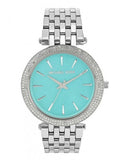 Buy Shop Michael Kors Darci Mother of Pearl Blue Dial Silver Steel Strap Watch for Women - MK3515 USA Online