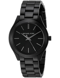 Buy Shop Michael Kors Mini Slim Runway Black Dial Black Steel Strap Watch for Women - MK3587 USA Online