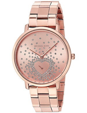 Buy Shop Michael Kors Jaryn Rose Gold Dial Rose Gold Steel Strap Watch for Women - MK3621 USA Online