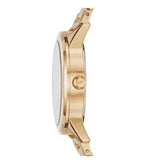 Buy Shop Michael Kors Hartman Analog Quartz Black Dial Gold Steel Strap Watch For Women - MK3647 USA Online