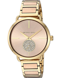 Buy Shop Michael Kors Portia Rose Gold Dial Two Tone Steel Strap Watch for Women - MK3706 USA Online