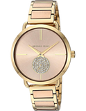 Buy Shop Michael Kors Portia Rose Gold Dial Two Tone Steel Strap Watch for Women - MK3706 USA Online