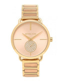 Buy Shop Michael Kors Portia Rose Gold Dial Two Tone Steel Strap Watch for Women - MK3706 USA Online