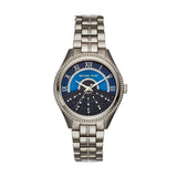 Buy Shop Michael Kors Lauryn Blue Dial Silver Steel Strap Watch for Women - MK3720 USA Online