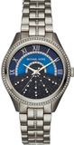 Buy Shop Michael Kors Lauryn Blue Dial Silver Steel Strap Watch for Women - MK3720 USA Online
