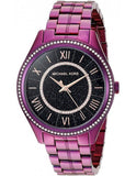 Buy Shop Michael Kors Lauryn Black Dial Purple Steel Strap Watch for Women - MK3724 USA Online