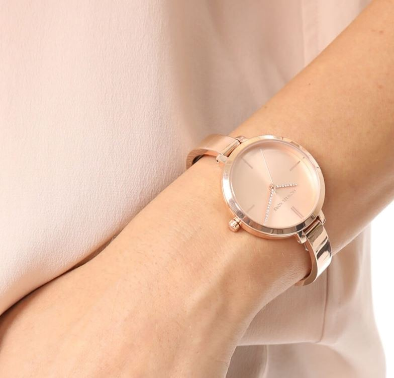 Buy Shop Michael Kors Jaryn Quartz Rose Gold Dial Rose Gold Steel Strap Watch For Women - MK3735 USA Online