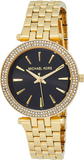 Buy Shop Michael Kors Mini Darci Quartz Black Dial Gold Steel Strap Watch For Women - MK3738 USA Online