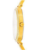Buy Shop Michael Kors Jaryn Quartz Gold Dial Gold Steel Strap Watch For Women - MK3784 USA Online