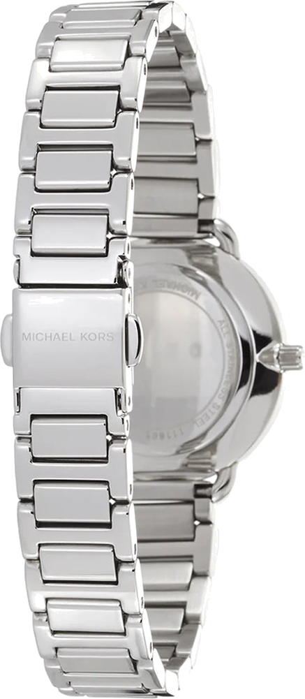 Buy Shop Michael Kors Portia Quartz Silver Dial Silver Steel Strap Watch For Women - MK3837 USA Online