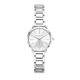 Buy Shop Michael Kors Portia Quartz Silver Dial Silver Steel Strap Watch For Women - MK3837 USA Online