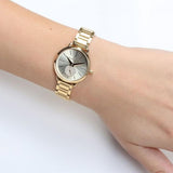 Buy Shop Michael Kors Portia Quartz Gold Dial Gold Steel Strap Watch For Women - MK3838 USA Online