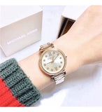 Buy Shop Michael Kors Sofie Quartz Gold Dial Gold Steel Strap Watch For Women - MK3881 USA Online