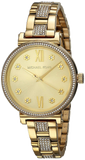 Buy Shop Michael Kors Sofie Quartz Gold Dial Gold Steel Strap Watch For Women - MK3881 USA Online
