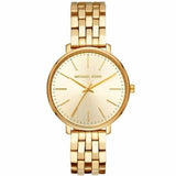 Buy Shop Michael Kors Pyper Quartz Gold Dial Gold Steel Strap Watch For Women - MK3898 USA Online