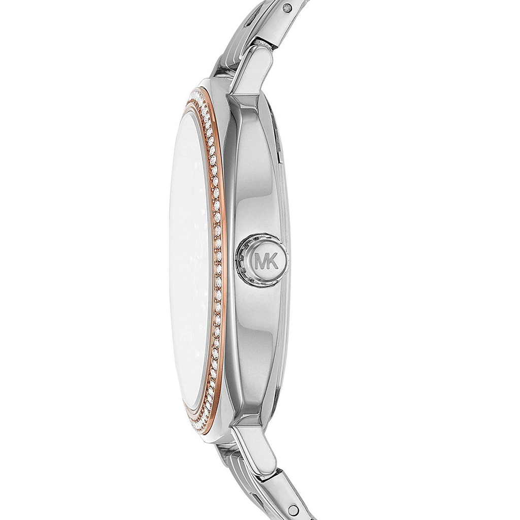 Buy Shop Michael Kors Nia Quartz Silver Dial Silver Steel Strap Watch For Women - MK3988 USA Online