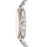Buy Shop Michael Kors Nia Quartz Silver Dial Silver Steel Strap Watch For Women - MK3988 USA Online