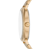 Buy Shop Michael Kors Nia Quartz Gold Dial Gold Steel Strap Watch For Women - MK3989 USA Online