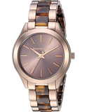 Buy Shop Michael Kors Runway Rose Gold Dial Two Tone Steel Strap Watch for Women - MK4301 USA Online