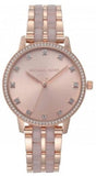 Buy Shop Michael Kors Melissa Analog Rose Gold Dial Rose Gold Steel Strap Watch For Women - MK4396 USA Online