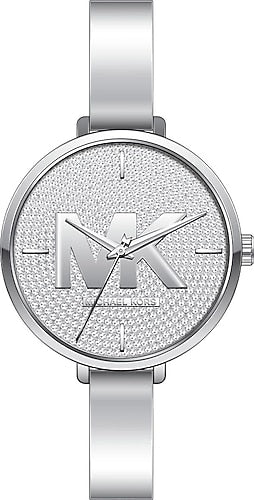 Buy Shop Michael Kors Charley Quartz Crystals Silver Dial Silver Steel Strap Watch For Women - MK4432 USA Online