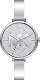 Buy Shop Michael Kors Charley Quartz Crystals Silver Dial Silver Steel Strap Watch For Women - MK4432 USA Online