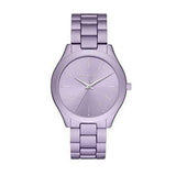 Buy Shop Michael Kors Slim Runway Quartz Purple Dial Purple Steel Strap Watch For Women - MK4540 USA Online
