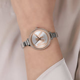 Buy Shop Michael Kors Jaryn Quartz Gold Dial Black Steel Strap Watch For Women - MK4544 USA Online