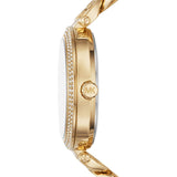 Buy Shop Michael Kors Catelyn Crystals Gold Dial Gold Steel Strap Watch For Women - MK4674 USA Online