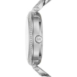 Buy Shop Michael Kors Catelyn Quartz Crystals Silver Dial Silver Steel Strap Watch For Women - MK4675 USA Online