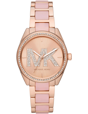 Buy Shop Michael Kors Janelle Analog Rose Gold Dial Two Tone Steel Strap Watch For Women - MK4731 USA Online
