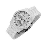 Buy Shop Michael Kors Runway White Ceramic Dial White Steel Strap Watch for Women - MK5161 USA Online