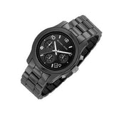 Buy Shop Michael Kors Runway Black Ceramic Dial Black Steel Strap Watch for Women - MK5162 USA Online