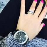 Buy Shop Michael Kors Runway Black Dial Black Steel Strap Watch for Women - MK5190 USA Online