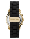 Buy Shop Michael Kors Runway Black Dial Black Silicone Strap Watch for Women - MK5191 USA Online