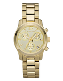 Buy Shop Michael Kors Runway Gold Dial Gold Steel Strap Watch for Women - MK5384 USA Online