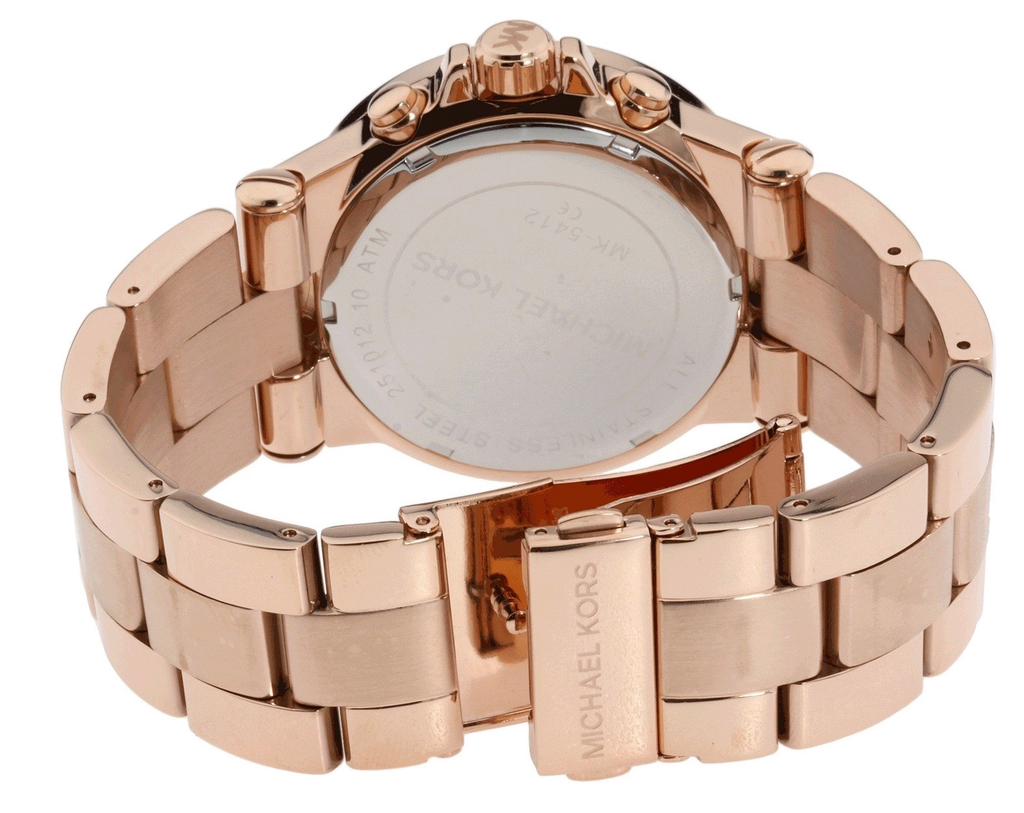 Buy Shop Michael Kors Dylan Rose Gold Dial Rose Gold Steel Strap Watch for Women - MK5412 USA Online