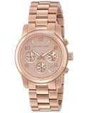Buy Shop Michael Kors Runway Chronograph Rose Gold Dial Rose Gold Steel Strap Watch for Women - MK5430 USA Online